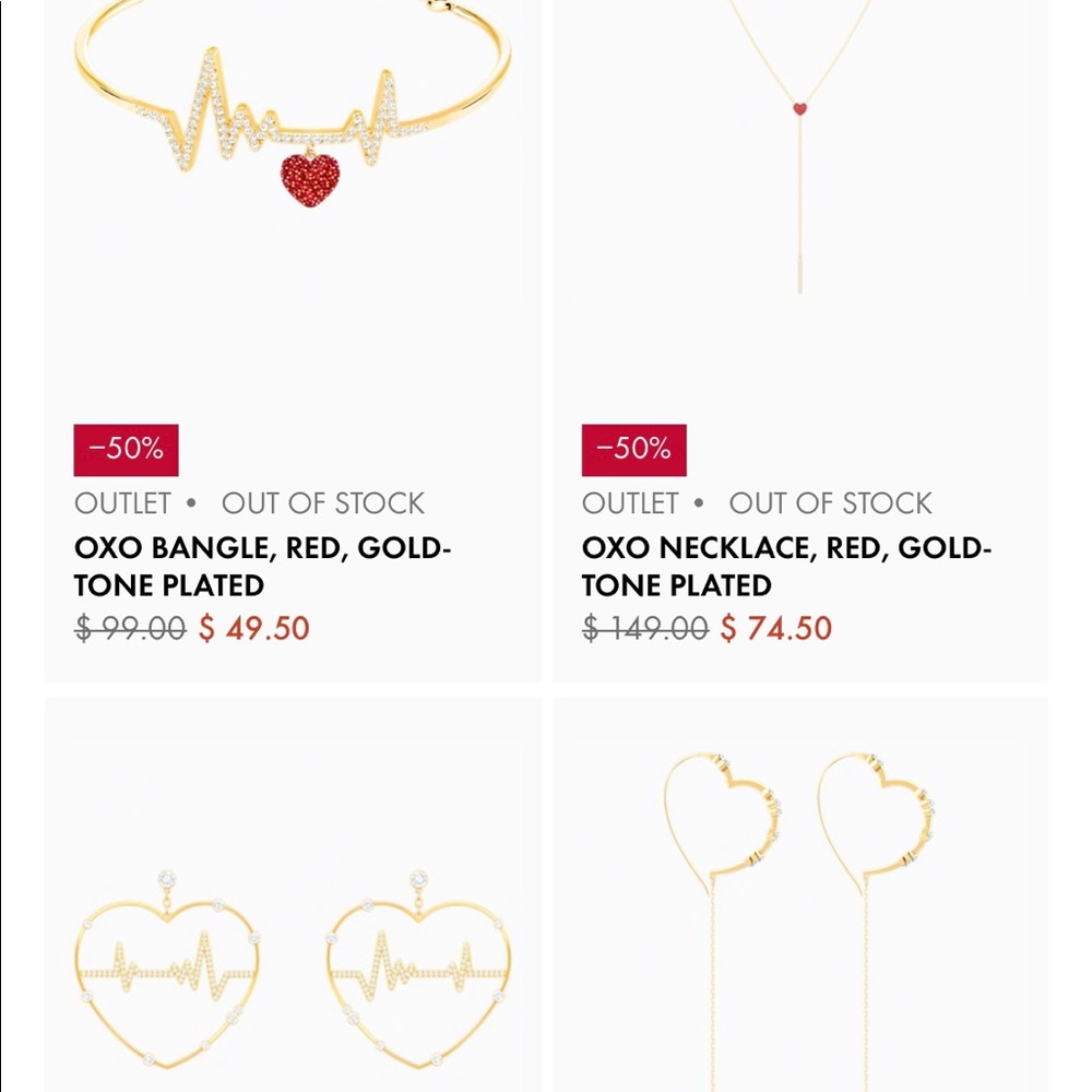 ISO Swarovski OXO bracelet, necklace, earrings!!